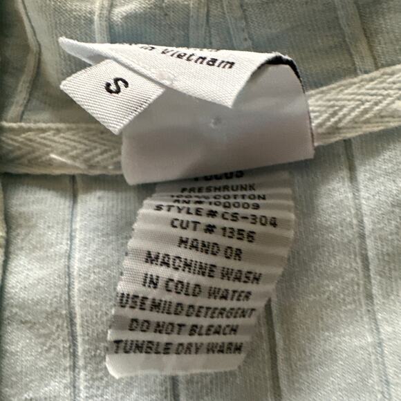 FOCUS Womens Cardigan Light Blue Open Textured Cotton Lagenlook Boho Capsule S - Picture 7 of 10